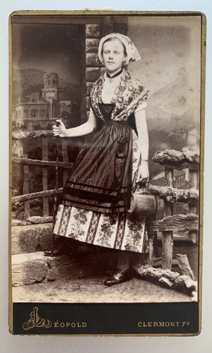 Cdv costume traditionnel - costume,