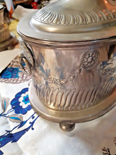 service à the métal argenté marocain