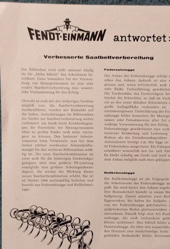 Rare broschüre fendt - ***,