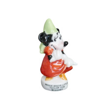 Feve Disney Mickey Minnie Brave Little Taylor 1938 Porcelaine Figurine Miniature