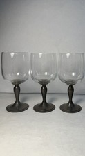 Lot de 3 verres à vin Étains