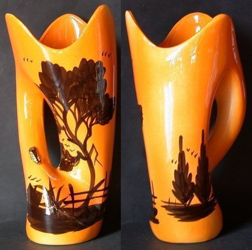 Vase orange grande taille - orange,