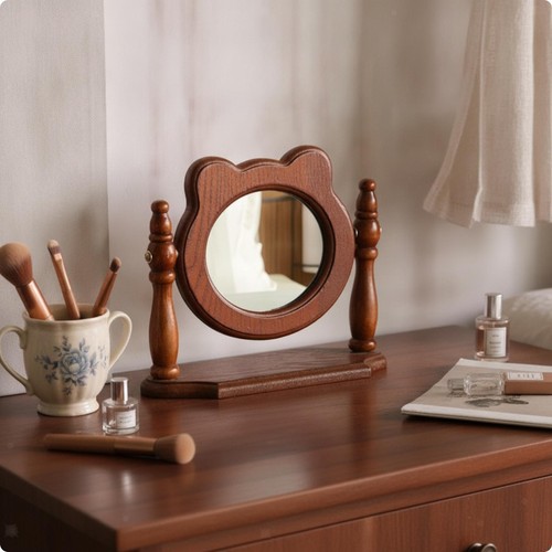 Miroir coiffeuse bois - en,