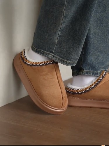 Chaussons confortable marrons - chaussons,