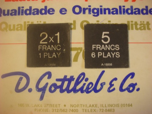 Flipper gottlieb étiquettes - flipper,