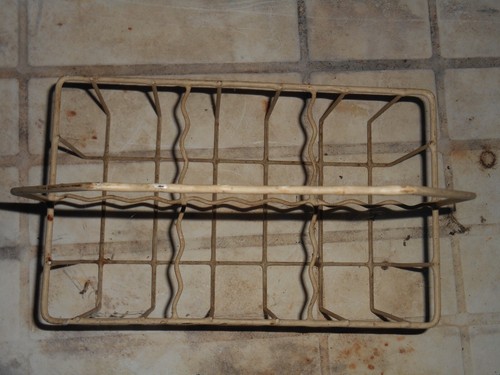 Panier ancien métal - métal, blanc