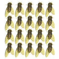 20 pièces appâts souples à mouche colorés pour pêcheurs ciblant brochet et