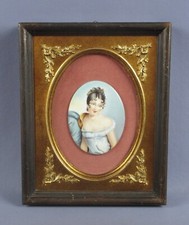 Cadre peint dame anglaise - cadre,
