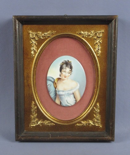 Cadre peint dame anglaise - dame,