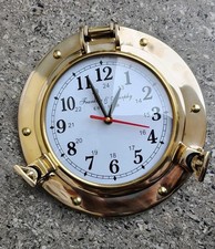 Horloge murale hublot maritime
