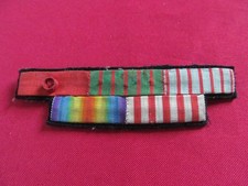 PLACARD DE RUBANS DE MEDAILLES 1914/1918 CROIX DE GUERRE LEGION D HONNEUR