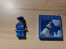 LEGO. MINIFIG. MINIFIGURINE. REF 3754. BRIQUE BLEU FUSEE ET UNE MINIFIG