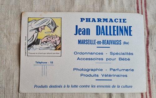 Ancien buvard publicitaire - ancien,