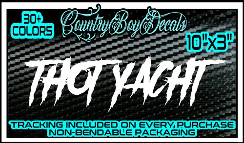 Thot yacht vinyl decal - thot,