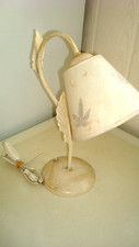 LAMPE VINTAGE COL de CYGNE des ANNEES 60 (teintée beige vieillie) EN SUPER ETAT