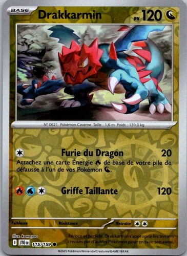 Carte pokémon drakkarmin - pokémon,