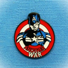 1 PIN'S   ANOTHER WAR " CAPTAIN AMERICA " AVENGERS  MARVEL .