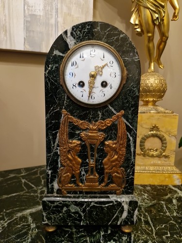 Horloge ancienne marbre - horloge,