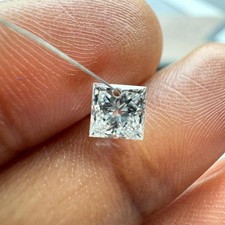 Diamant taille princesse en vrac de 0,25 ct diamant unique cultivé en laborat...