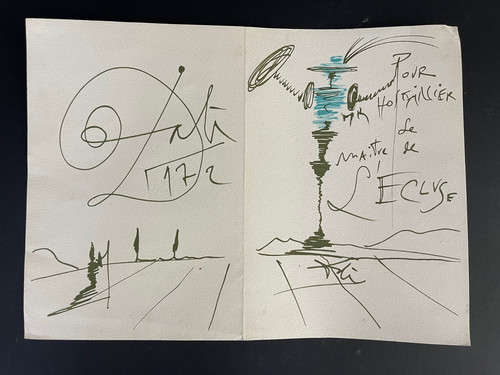 Estampe dali 1972 dédicace - 1972,