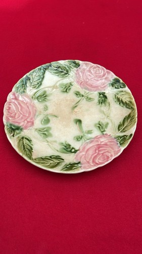 Assiette ancienne barbotine - en,
