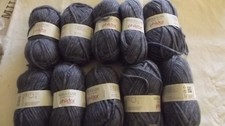 Lot de 10 pelotes de laine neuve Marque Phildar Phil Nébuleuse couleur bleu jean