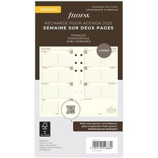 [000025-68435] Filofax Recharge pour agenda Personal Semaine sur deux pages -...