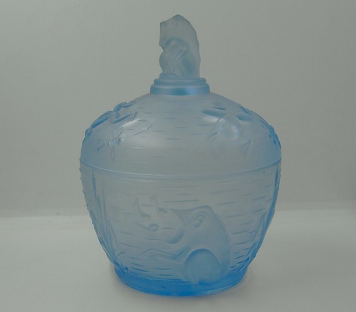Bonbonnière verre moulé - bonbonnière,,