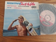 Johnny HALLYDAY Chante Les Filles EP VOGUE EPL.7878 + CENTREUR  BIEM ORIGINAL EX