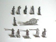 LOT PETITS SOLDATS  PLAT D'ÉTAIN  1er EMPIRE  BON ÉTAT Ht 3,5cm  N° 13