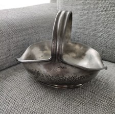 PANIER CORBEILLE EN ETAIN VIDE