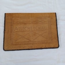 SERVIETTE CUIR AFRICAINE "TCHAD" "ABECHE"