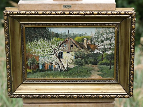 Huile sur toile - toile, —