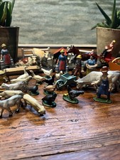 Ensemble de Figurine Quiralu La Ferme Animaux & Personnages Aluminium Peint