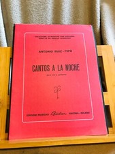 Antonio Ruiz-Pipo Cantos a la Noche pour guitare partition ed. Berben