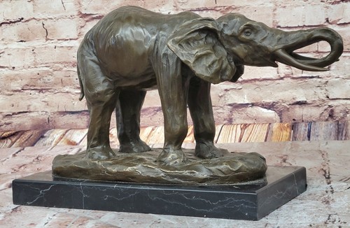 Milo éléphant bronze - bronze, statue