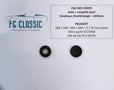 PEUGEOT 204 / 304 / 504 / 505 / J7 / J9 -  Joints Émetteur d'embrayage 19mm