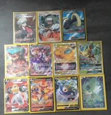 Lot de 11 carte Pokémon ultra rare carte en bon état plus ou moins rare 