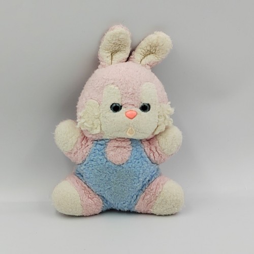Ancienne peluche lapin - , rose