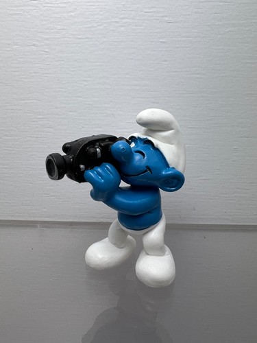Figurine schtroumpfs cameraman