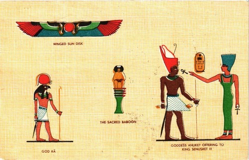 Cpm egypte god rá winged - winged, sun