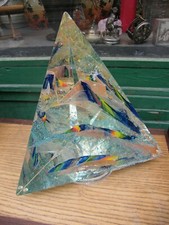 Zoritchak Cristal Sculpture Pyramide Signée 2014 Yan Zoritchak