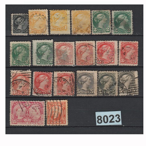 8023 canada 1870 1927 lot - 8023,