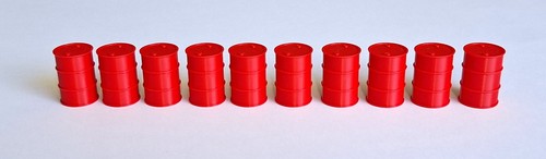Lot fûts rouges - 10,
