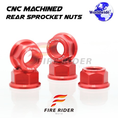 Red rear wheel - rear, nuts