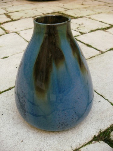 Ancien vase grès - ancien, flammé