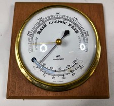 Baromètre Thermomètre Marin Vintage - Utilisé, Signes D'Usure