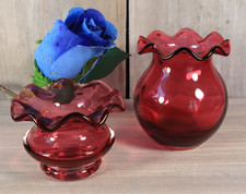 Lot de 2 Petits Vase en Verre