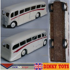 luxury coach bus repeint bicolore 1950s d'origine dinky toys England 281 1/43