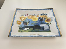 Figurine Goebel Rosina gardien chat tableau plateau assiette 36 x 31 cm - 1 c...